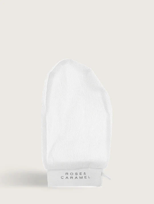 Branded White Exfoliating Body Mitt